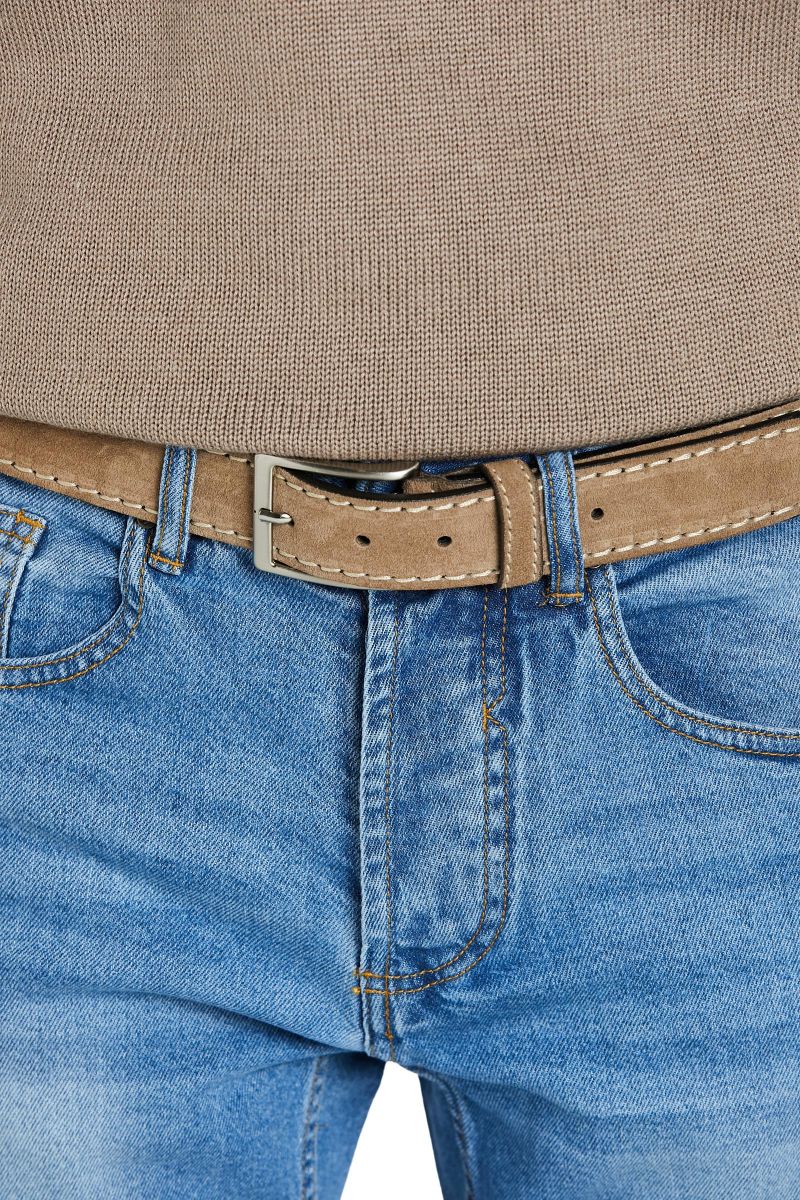 Cintura Uomo in Camoscio