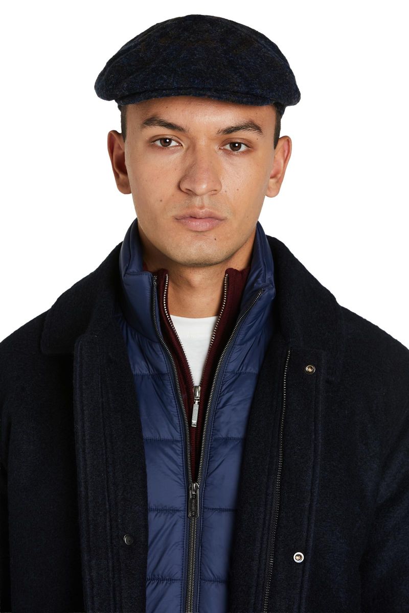 Coppola Uomo in Flanella con Bottoncino