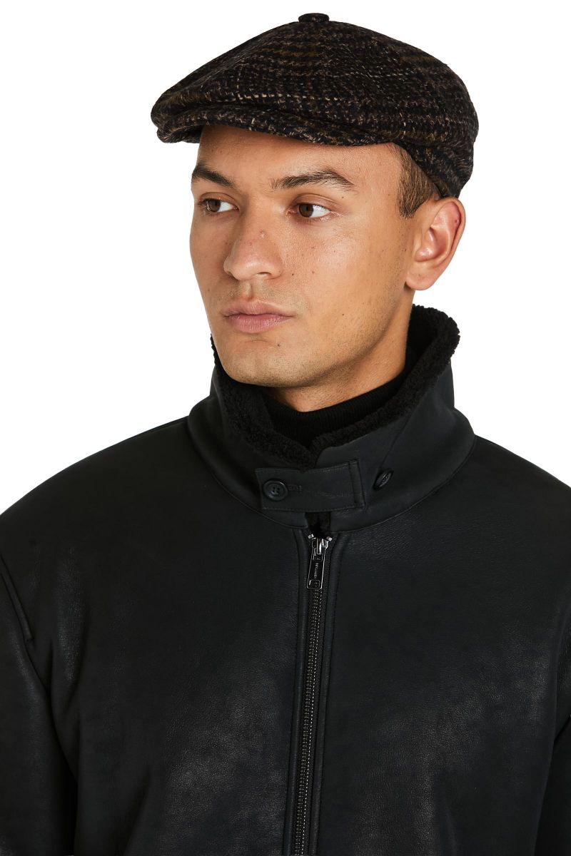 Coppola Uomo Marrone in Pied de Poule