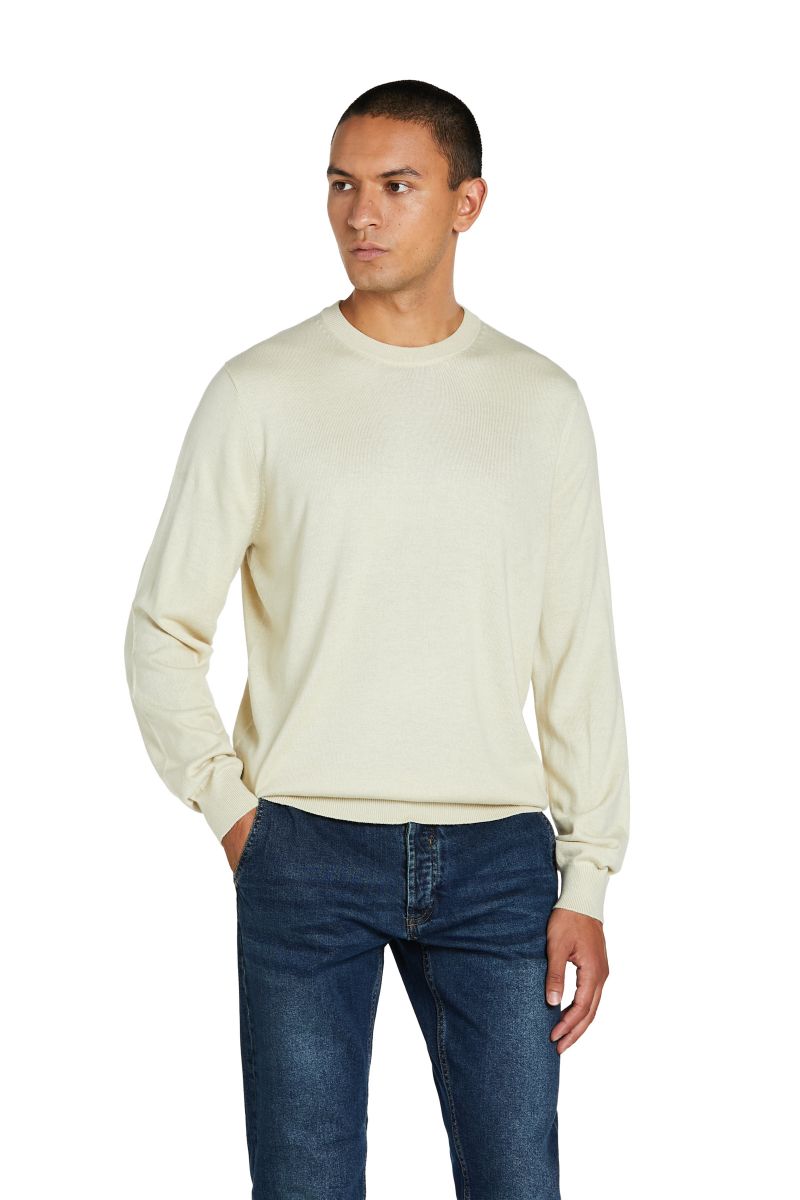Maglia Girocollo in Misto Cashmere