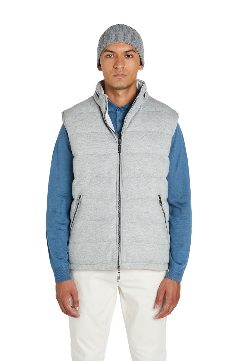 Gilet Reversibile Misto Cashmere