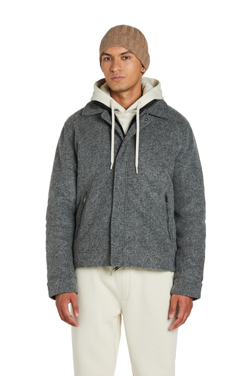 Giubbino Panno con Collo Removibile