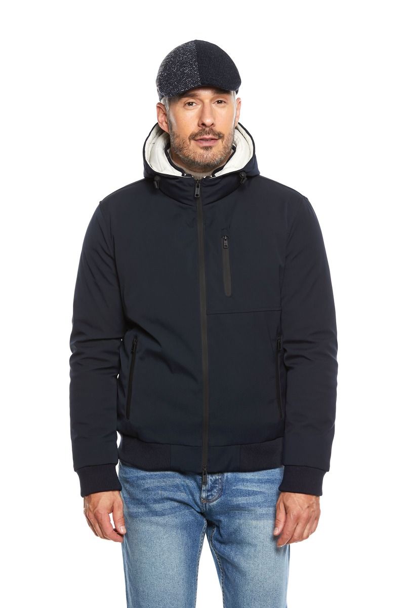 Giubbino Termico con Cappuccio e Zip Cerata