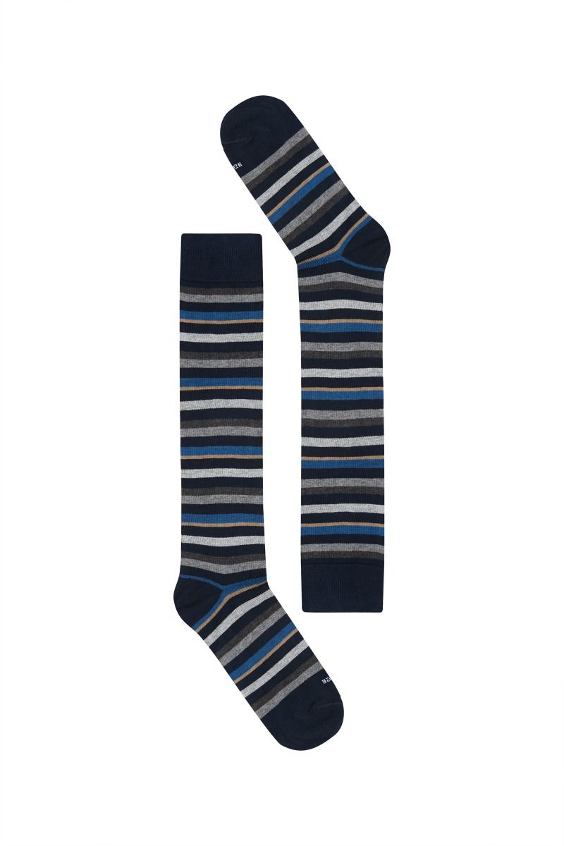 Calzini uomo al ginocchio con righe