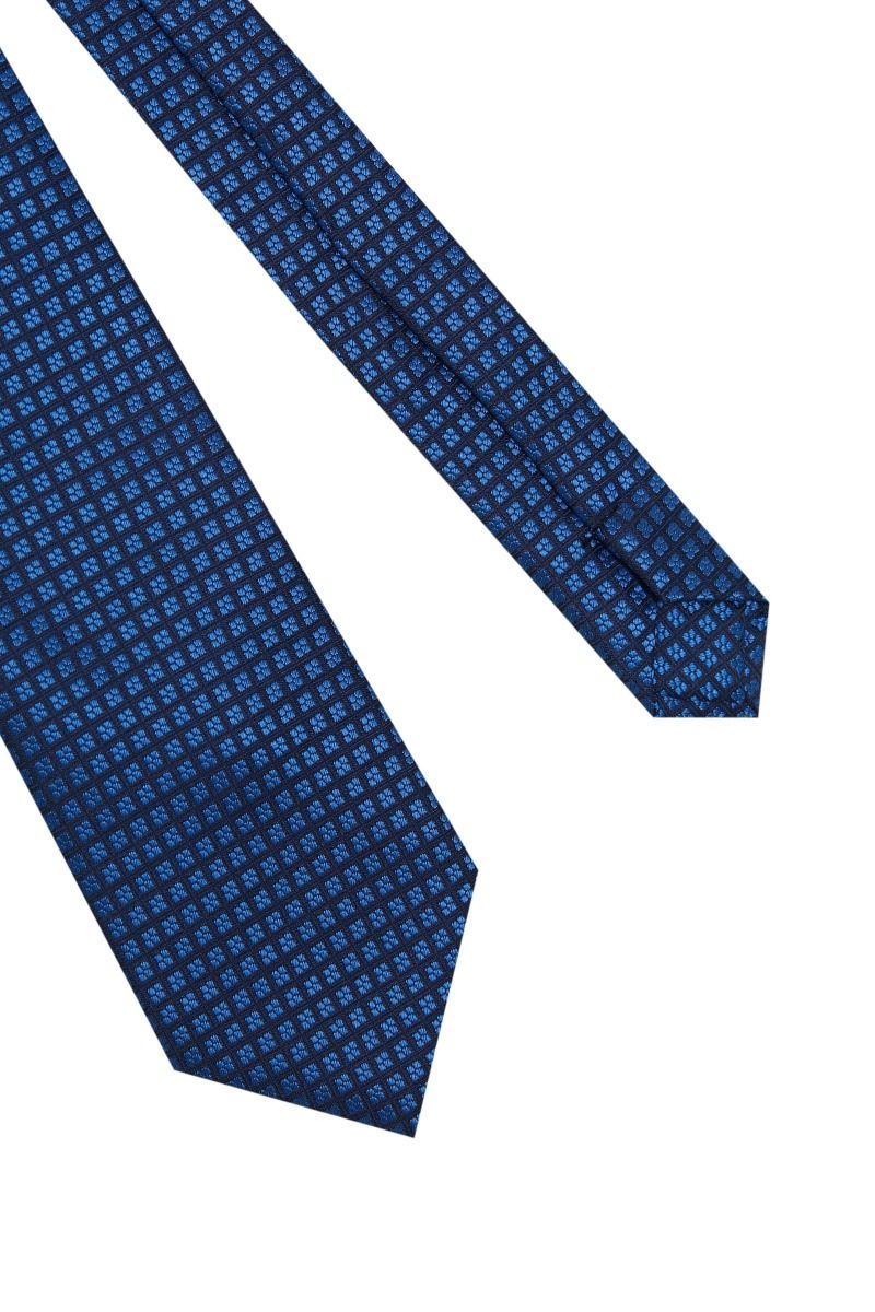 Cravatta Classica Blu Puntinata