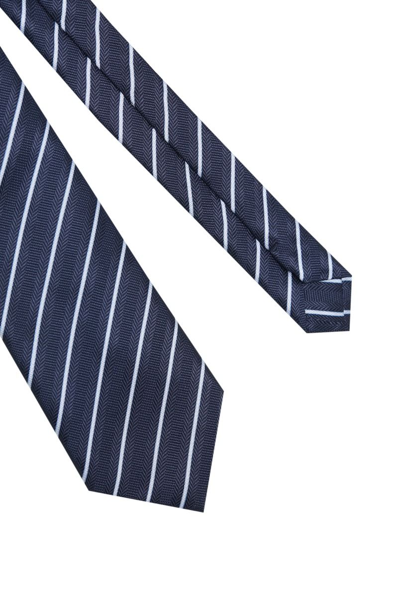 Cravatta Classica Blu a Righe