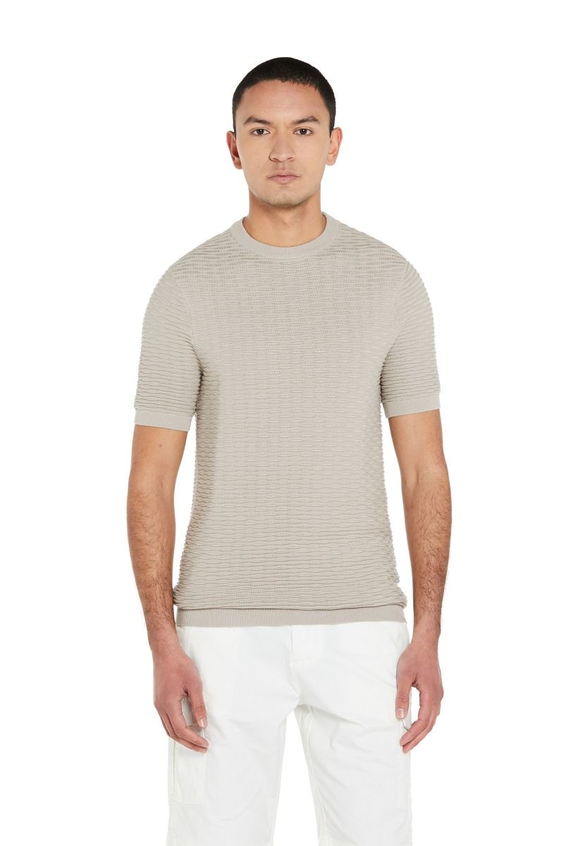 Maglia Mezza Manica con Dettagli a Contrasto 