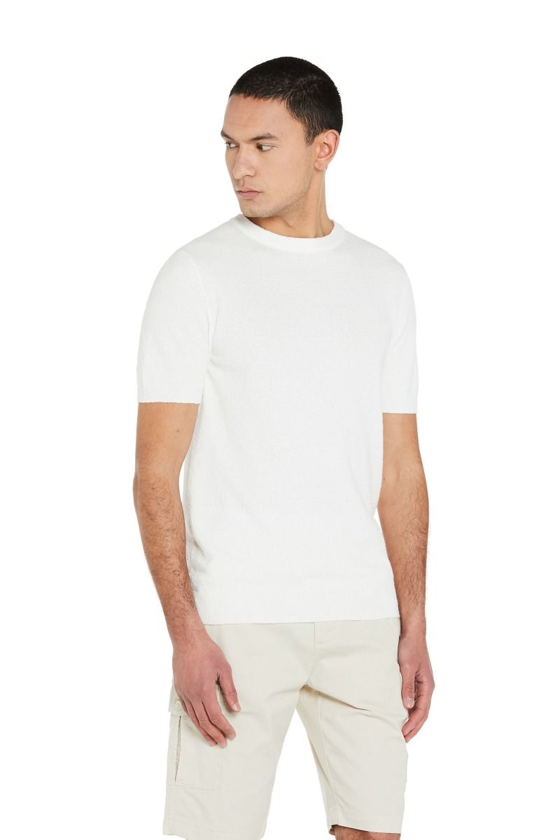 Maglia Girocollo Spongy con Trama Morbida