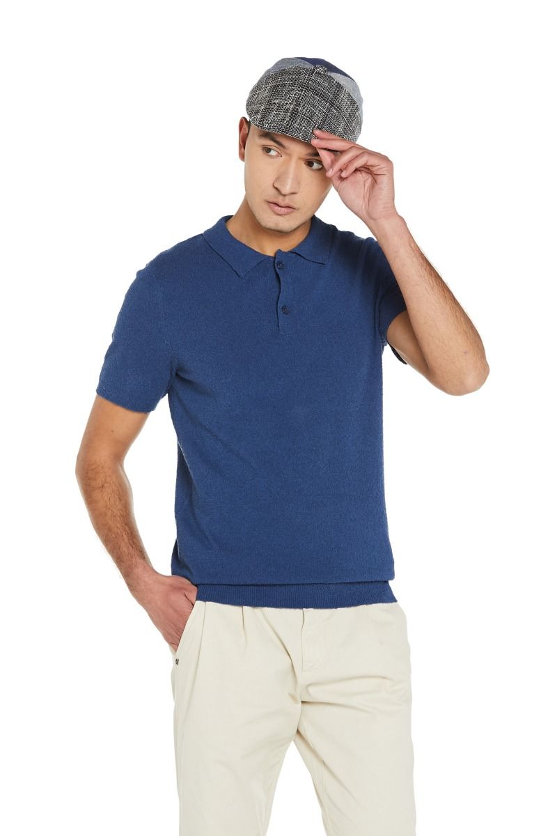 Polo Spongy con Collo Camicia