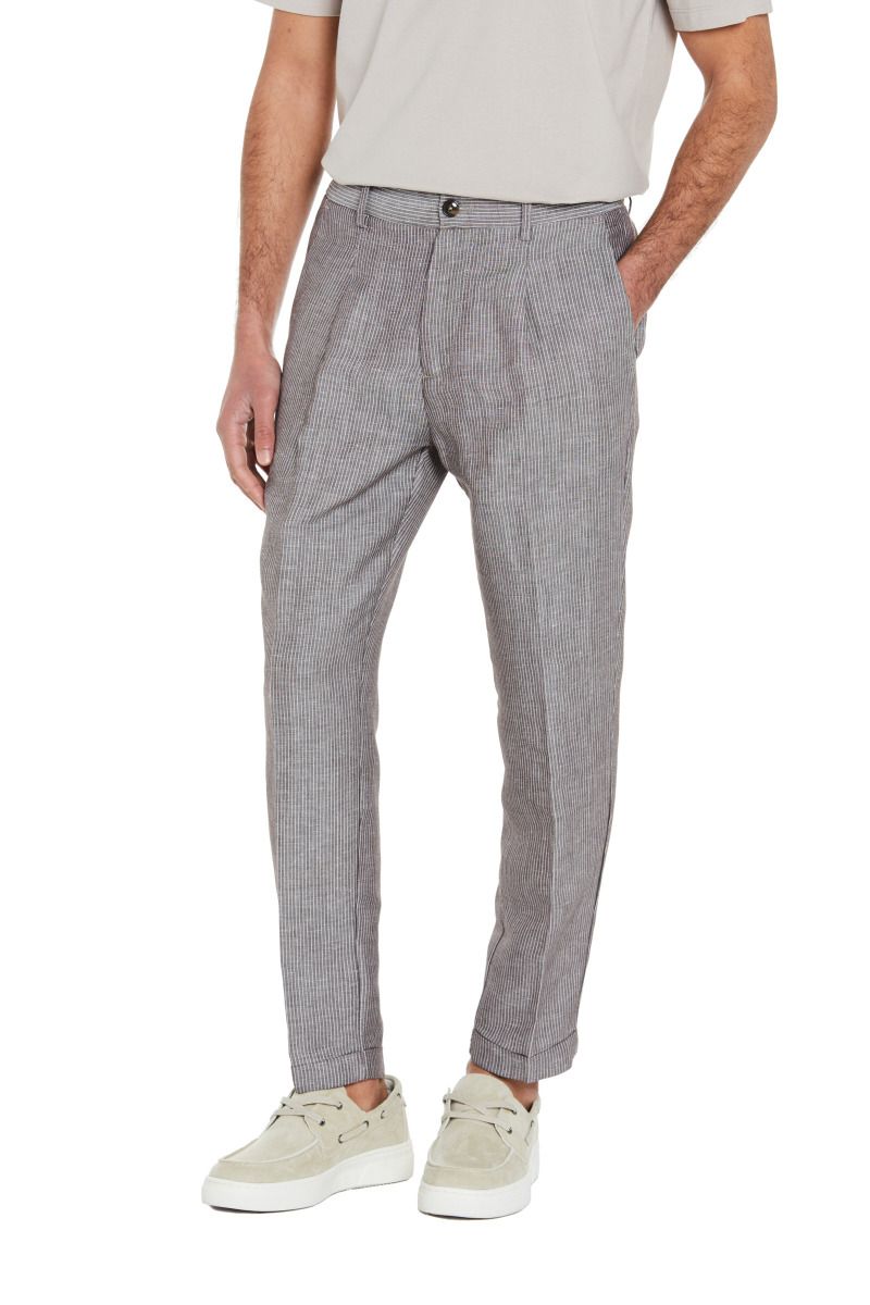 Pantalone Uomo con Laccetto in Lino