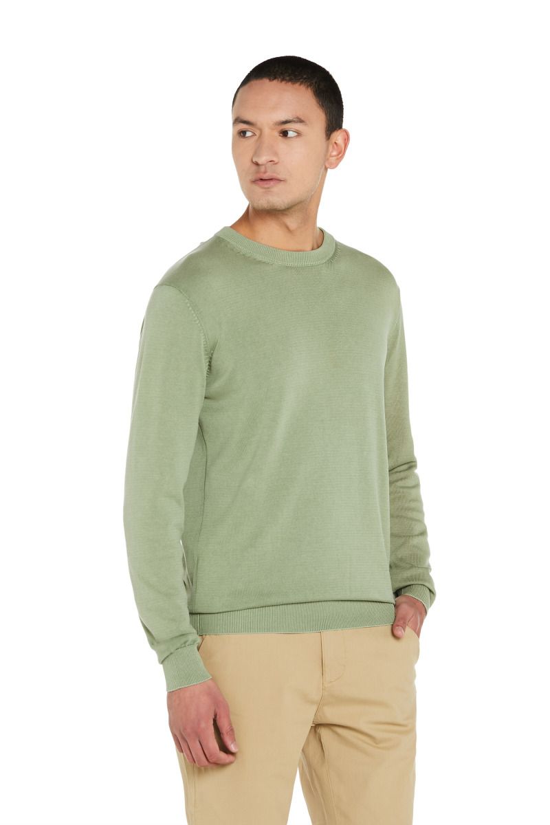 Maglia Girocollo Rasata a Manica Lunga