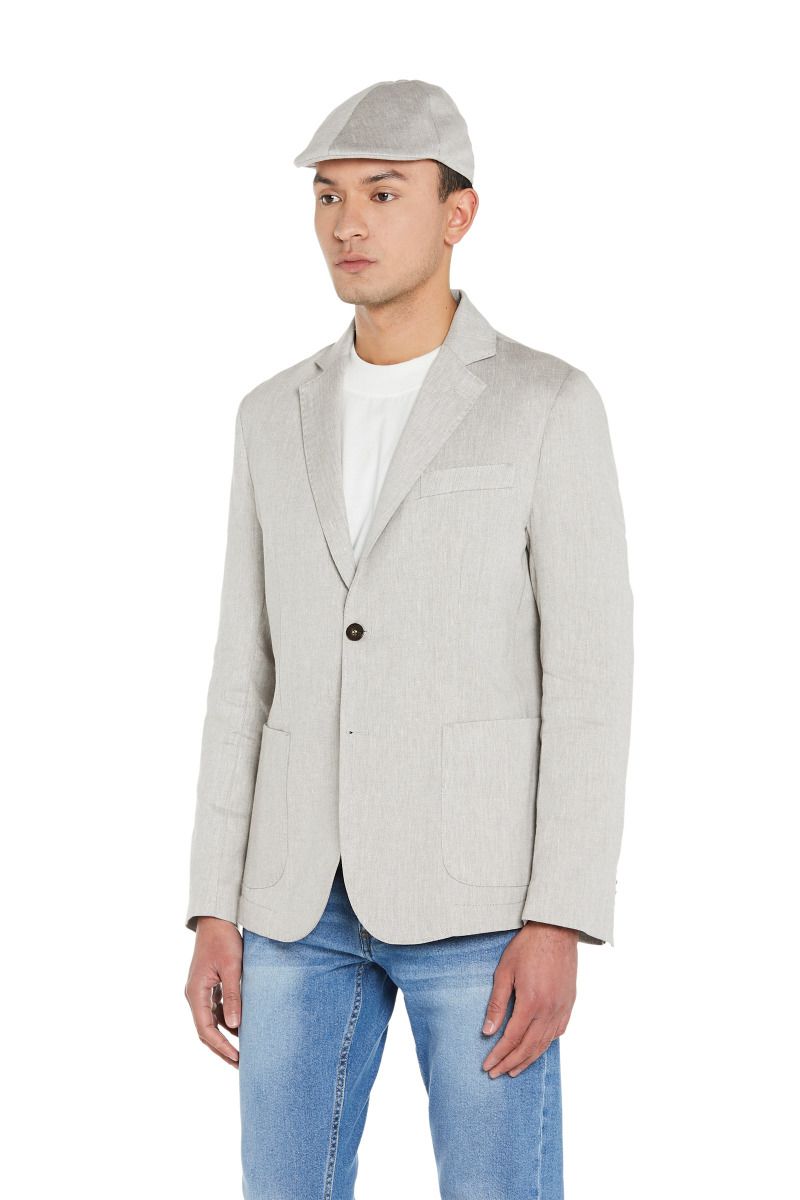 Giacca Uomo in Misto Lino e Cotone